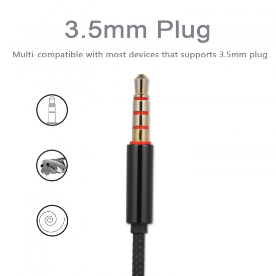 In-ear Headphones Earphones Wired Headset Compatible with Smart Phones Tablets Computers Mp3 Player for All 3.5mm Interface Devices In-ear Headphones Earphones Wired Headset Compatible with Smart Phones Tablets Computers Mp3 Player for All 3.5mm Interface Devices