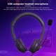 USB Wired Headset with Noise Cancelling Microphone On Ear Computer Headphone Call Center Earphone Volume Control Speaker Mic Mute Adjustable Headband USB Wired Headset with Noise Cancelling Microphone On Ear Computer Headphone Call Center Earphone Volume Control Speaker Mic Mute Adjustable Headband
