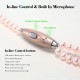 Jewelry Pearl Necklace Stereo Earphones with Microphone 3.5mm In-ear Headphone Wired Headset Earbuds for Phone Girls Jewelry Pearl Necklace Stereo Earphones with Microphone 3.5mm In-ear Headphone Wired Headset Earbuds for Phone Girls