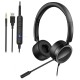 H360 3.5mm/USB Wired Telephone Headset Call Center Earphone with Microphone On Ear Computer Headphone Volume Control Speaker Mic Mute Adjustable Headband H360 3.5mm/USB Wired Telephone Headset Call Center Earphone with Microphone On Ear Computer Headphone Volume Control Speaker Mic Mute Adjustable Headband