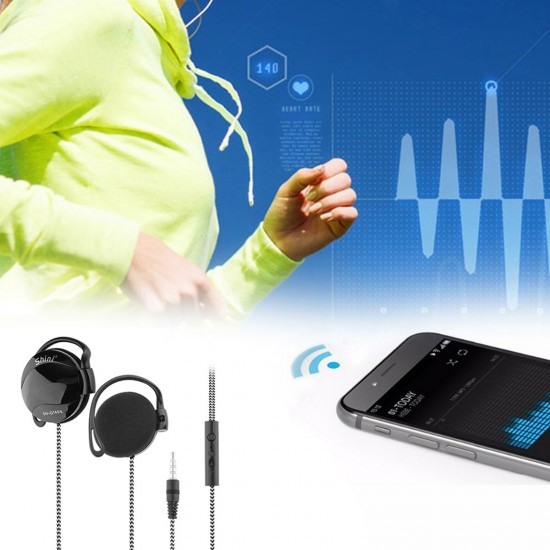 SHINI SN-Q140S 3.5mm Wired Headsets Sport Headphone Ear-Hook Headset Line Control Volume Earphone with Mic for Phone SHINI SN-Q140S 3.5mm Wired Headsets Sport Headphone Ear-Hook Headset Line Control Volume Earphone with Mic for Phone