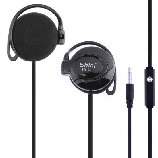 SHINI SN-360 Ear Hook Headsets 3.5mm Wired Stereo Earphone Game Sports Headphone with Mic for Phone Headset SHINI SN-360 Ear Hook Headsets 3.5mm Wired Stereo Earphone Game Sports Headphone with Mic for Phone Headset