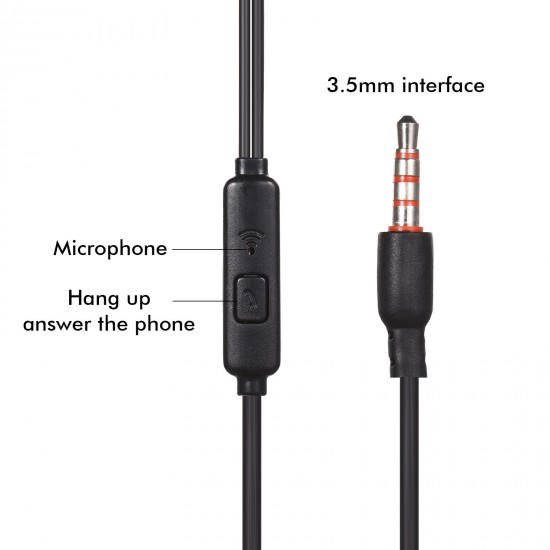 In-ear Earphone 3.5mm Portable Headphone with Microphone In-ear Earphone 3.5mm Portable Headphone with Microphone