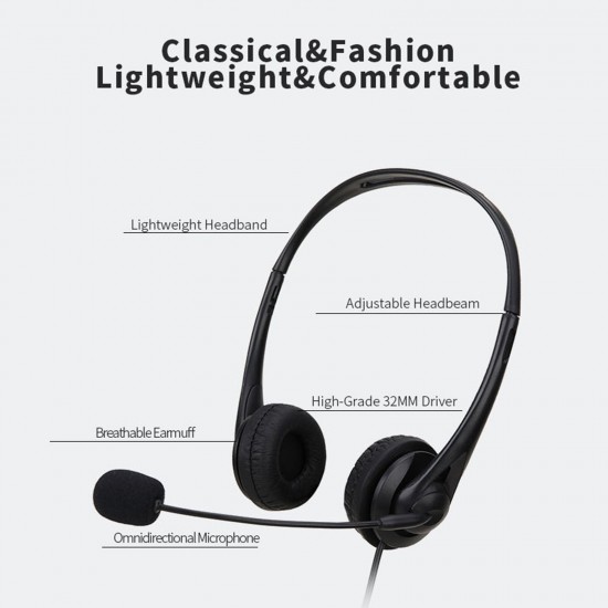 SY490MV Call Center Wired Headset 3.5MM Plug With Microphone Telephone Operator Headphone Noise Canceling for Computer Phones Desktop Boxes SY490MV Call Center Wired Headset 3.5MM Plug With Microphone Telephone Operator Headphone Noise Canceling for Computer Phones Desktop Boxes