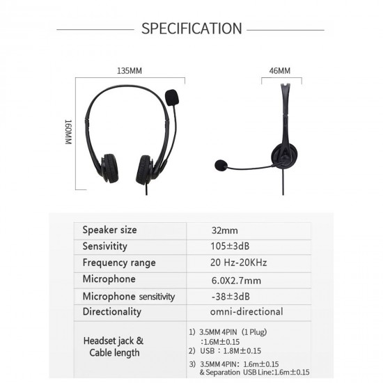 SY490MV Call Center Wired Headset 3.5MM Plug With Microphone Telephone Operator Headphone Noise Canceling for Computer Phones Desktop Boxes SY490MV Call Center Wired Headset 3.5MM Plug With Microphone Telephone Operator Headphone Noise Canceling for Computer Phones Desktop Boxes