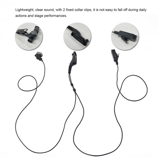 PTT Air Tube Earpiece Headset with PTT Mic Compatible with Motorola Portable Radio APX2000 APX7000 APX6000 APX7500 DP4601 Walkie Talkie XiR P8668 PTT Air Tube Earpiece Headset with PTT Mic Compatible with Motorola Portable Radio APX2000 APX7000 APX6000 APX7500 DP4601 Walkie Talkie XiR P8668