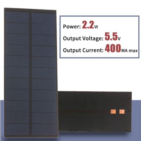2.2W/5.5V DIY Solar Panel Module Solar Charger 188*78.5MM PET Polycrystalline Silicon For Solar Lights Displays Toys 2.2W/5.5V DIY Solar Panel Module Solar Charger 188*78.5MM PET Polycrystalline Silicon For Solar Lights Displays Toys