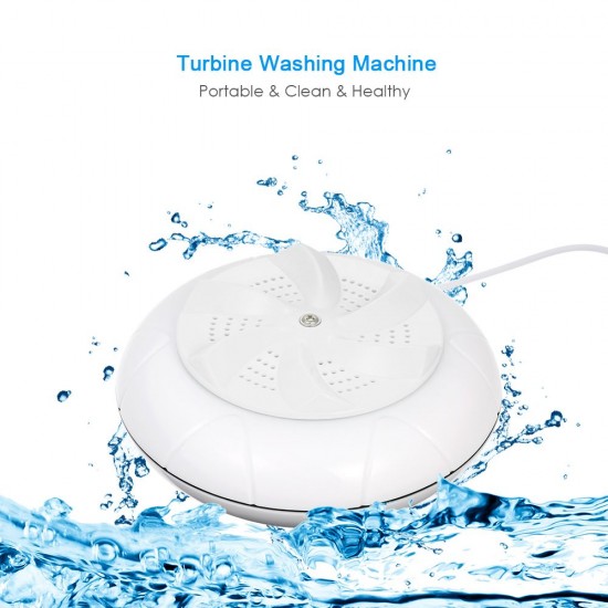 Portable Turbine Washing Machine 1 kg Laundry Quantity Mini Rotating Washer with USB Cable for Travel Home Business Trip Portable Turbine Washing Machine 1 kg Laundry Quantity Mini Rotating Washer with USB Cable for Travel Home Business Trip