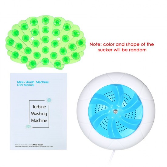 Portable Turbine Washing Machine 1 kg Laundry Quantity Mini Rotating Washer with USB Cable for Travel Home Business Trip Portable Turbine Washing Machine 1 kg Laundry Quantity Mini Rotating Washer with USB Cable for Travel Home Business Trip