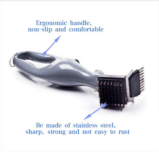 BBQ Grill Brush Cleaner Safe Stainless Steel Wire Bristles Cleaning Brush for Charcoal Gril BBQ Grill Brush Cleaner Safe Stainless Steel Wire Bristles Cleaning Brush for Charcoal Gril