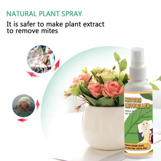 Natural Herbal Mite Exterminating Spray Mite Killer 50ML Natural Herbal Mite Exterminating Spray Mite Killer 50ML