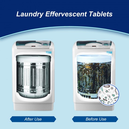 12PCS Laundry Effervescent Tablets Washing Machine Effervescent Tablets Cleaner Laundry Deep Cleaning Remove Odor Decontamination Tablets 12PCS Laundry Effervescent Tablets Washing Machine Effervescent Tablets Cleaner Laundry Deep Cleaning Remove Odor Decontamination Tablets