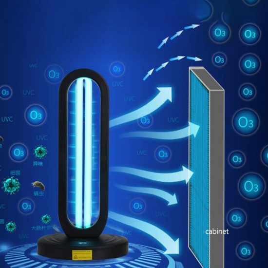 38W High Ozone UV Disinfection Lamp 360 Degree Remote Ultraviolet Light Intelligent Household Germicidal Light 38W High Ozone UV Disinfection Lamp 360 Degree Remote Ultraviolet Light Intelligent Household Germicidal Light