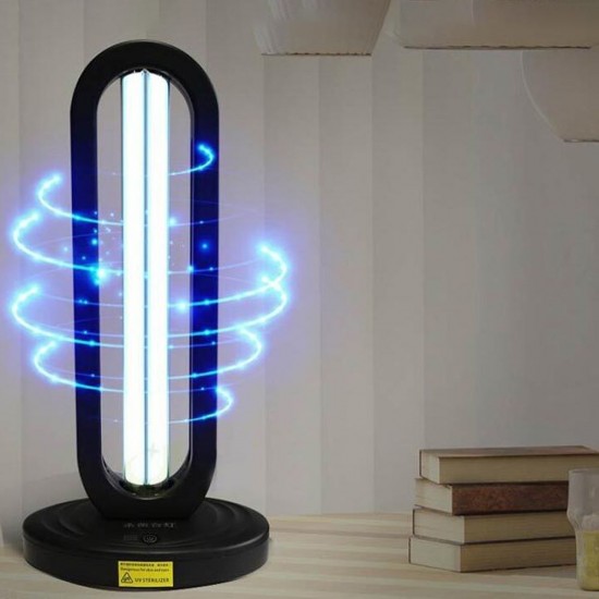 38W High Ozone UV Disinfection Lamp 360 Degree Remote Ultraviolet Light Intelligent Household Germicidal Light 38W High Ozone UV Disinfection Lamp 360 Degree Remote Ultraviolet Light Intelligent Household Germicidal Light