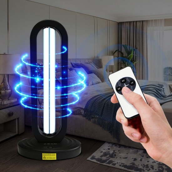 38W High Ozone UV Disinfection Lamp 360 Degree Remote Ultraviolet Light Intelligent Household Germicidal Light 38W High Ozone UV Disinfection Lamp 360 Degree Remote Ultraviolet Light Intelligent Household Germicidal Light