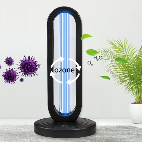 38W High Ozone UV Disinfection Lamp 360 Degree Remote Ultraviolet Light Intelligent Household Germicidal Light 38W High Ozone UV Disinfection Lamp 360 Degree Remote Ultraviolet Light Intelligent Household Germicidal Light
