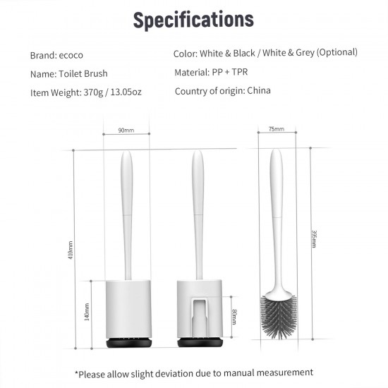 Wall Mounted Toilet Brush and Holder Set Toilet Bowl Brush Bathroom Hollow Suspension Drainage Holder Toilet Soft Cleaning Brush Kit with Caddy Wall Mounted Toilet Brush and Holder Set Toilet Bowl Brush Bathroom Hollow Suspension Drainage Holder Toilet Soft Cleaning Brush Kit with Caddy