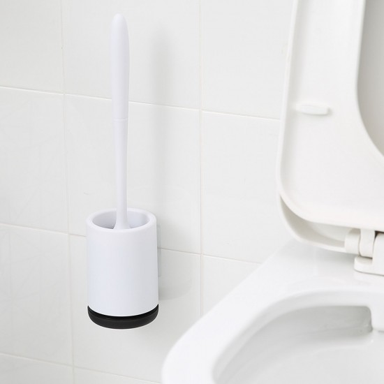 Wall Mounted Toilet Brush and Holder Set Toilet Bowl Brush Bathroom Hollow Suspension Drainage Holder Toilet Soft Cleaning Brush Kit with Caddy Wall Mounted Toilet Brush and Holder Set Toilet Bowl Brush Bathroom Hollow Suspension Drainage Holder Toilet Soft Cleaning Brush Kit with Caddy