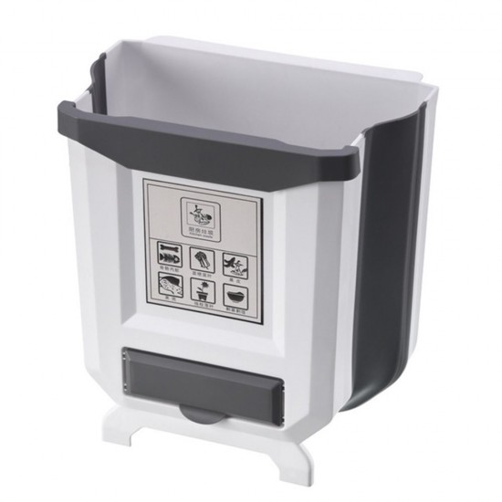Hanging Kitchen Trash Can Collapsible Mini Hanging Garbage Can for Cabinet Foldable Waste Bin for Car Bedroom Bathroom Hanging Kitchen Trash Can Collapsible Mini Hanging Garbage Can for Cabinet Foldable Waste Bin for Car Bedroom Bathroom