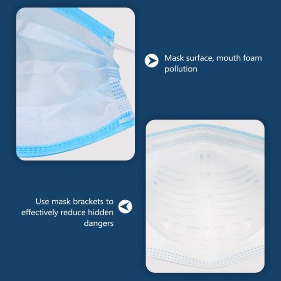 Anti-suffocating Mask Holder Waterproof Breathable Portable Reusable Mask Inner Support Bracket Refrain Mouth Nose from Touching the Mask Anti-suffocating Mask Holder Waterproof Breathable Portable Reusable Mask Inner Support Bracket Refrain Mouth Nose from Touching the Mask