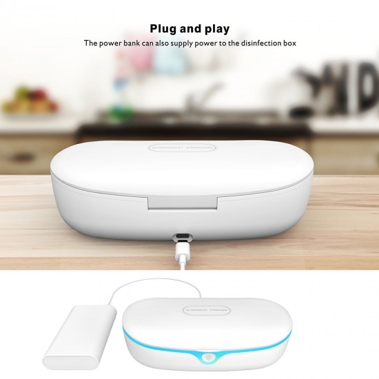 3-in-1 UV Disinfection Box QC3.0 Wireless Fast Charger Aromatherapy Portable UV Lamp Ultraviolet Sterilizer Cleaner for Face Cover Phone Jewelry Sock 3-in-1 UV Disinfection Box QC3.0 Wireless Fast Charger Aromatherapy Portable UV Lamp Ultraviolet Sterilizer Cleaner for Face Cover Phone Jewelry Sock