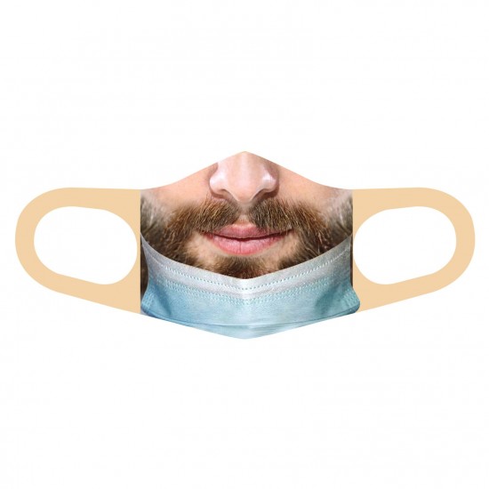 Funny Expression Printed Face Cover Reusable Cotton Mouth Cover Funny Expression Printed Face Cover Reusable Cotton Mouth Cover
