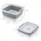 Collapsible Sink with Drainer Plug Handle Collapsible Washing Up Bowl Folding Water Container Portable Water Storage Basin for Washing Dishes Camping Hiking Home Kitchen Collapsible Sink with Drainer Plug Handle Collapsible Washing Up Bowl Folding Water Container Portable Water Storage Basin for Washing Dishes Camping Hiking Home Kitchen