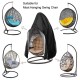Patio Hanging Chair Cover Outdoor Egg Chair Cover Durable Waterproof Swing Chair Dust Cover Black, S Size 115 * 190cm Patio Hanging Chair Cover Outdoor Egg Chair Cover Durable Waterproof Swing Chair Dust Cover Black, S Size 115 * 190cm