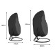 Patio Hanging Chair Cover Outdoor Egg Chair Cover Durable Waterproof Swing Chair Dust Cover Black, S Size 115 * 190cm Patio Hanging Chair Cover Outdoor Egg Chair Cover Durable Waterproof Swing Chair Dust Cover Black, S Size 115 * 190cm