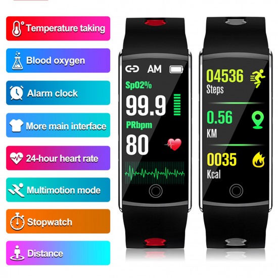 Smart Watch, Fitness Tracker, Smart Sports Bracelet, Body Temperature / PR Pulse Rate / SpO2 Blood Oxygen Sensor Saturation / Blood Pressure Monitoring, Step Calorie Counter Sleep Monitoring, IP67 Waterproof Smart Bracelet Smart Watch, Fitness Tracker, Smart Sports Bracelet, Body Temperature / PR Pulse Rate / SpO2 Blood Oxygen Sensor Saturation / Blood Pressure Monitoring, Step Calorie Counter Sleep Monitoring, IP67 Waterproof Smart Bracelet