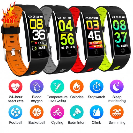 Smart Watch, Fitness Tracker, Smart Sports Bracelet, Body Temperature / PR Pulse Rate / SpO2 Blood Oxygen Sensor Saturation / Blood Pressure Monitoring, Step Calorie Counter Sleep Monitoring, IP67 Waterproof Smart Bracelet Smart Watch, Fitness Tracker, Smart Sports Bracelet, Body Temperature / PR Pulse Rate / SpO2 Blood Oxygen Sensor Saturation / Blood Pressure Monitoring, Step Calorie Counter Sleep Monitoring, IP67 Waterproof Smart Bracelet