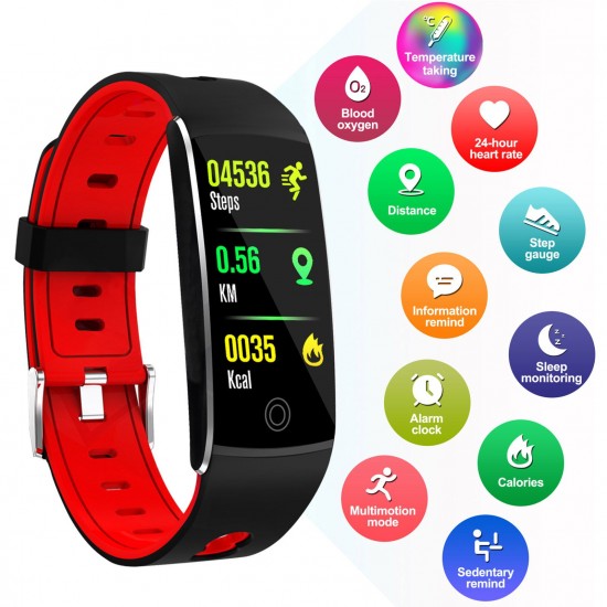 Smart Watch, Fitness Tracker, Smart Sports Bracelet, Body Temperature / PR Pulse Rate / SpO2 Blood Oxygen Sensor Saturation / Blood Pressure Monitoring, Step Calorie Counter Sleep Monitoring, IP67 Waterproof Smart Bracelet Smart Watch, Fitness Tracker, Smart Sports Bracelet, Body Temperature / PR Pulse Rate / SpO2 Blood Oxygen Sensor Saturation / Blood Pressure Monitoring, Step Calorie Counter Sleep Monitoring, IP67 Waterproof Smart Bracelet