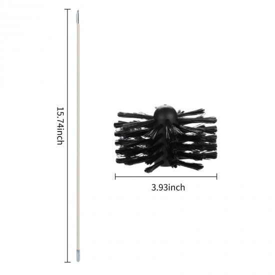 Chimney Cleaning Brush Kit 9PCS Poles with Nylon Brush Head Duct Vent Cleaning Set Chimney Sweep Kit Flexible Chimney Brushes for Fireplace Dryer Vent Chimney Cleaning Brush Kit 9PCS Poles with Nylon Brush Head Duct Vent Cleaning Set Chimney Sweep Kit Flexible Chimney Brushes for Fireplace Dryer Vent