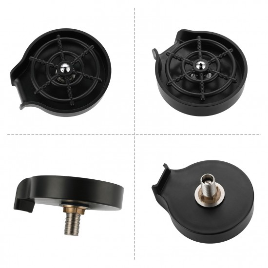 Glass Rinser for Kitchen Sink Bottle Cups Washer for Sink Attachment Bar Glass Rinser ABS Kitchen Sink Accessories with Soft Water Tube Glass Rinser for Kitchen Sink Bottle Cups Washer for Sink Attachment Bar Glass Rinser ABS Kitchen Sink Accessories with Soft Water Tube