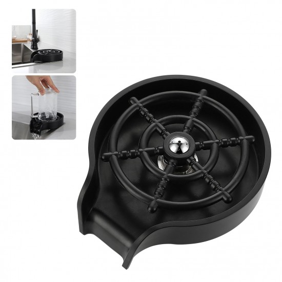 Glass Rinser for Kitchen Sink Bottle Cups Washer for Sink Attachment Bar Glass Rinser ABS Kitchen Sink Accessories with Soft Water Tube Glass Rinser for Kitchen Sink Bottle Cups Washer for Sink Attachment Bar Glass Rinser ABS Kitchen Sink Accessories with Soft Water Tube
