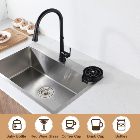 Glass Rinser for Kitchen Sink Bottle Cups Washer for Sink Attachment Bar Glass Rinser ABS Kitchen Sink Accessories with Soft Water Tube Glass Rinser for Kitchen Sink Bottle Cups Washer for Sink Attachment Bar Glass Rinser ABS Kitchen Sink Accessories with Soft Water Tube