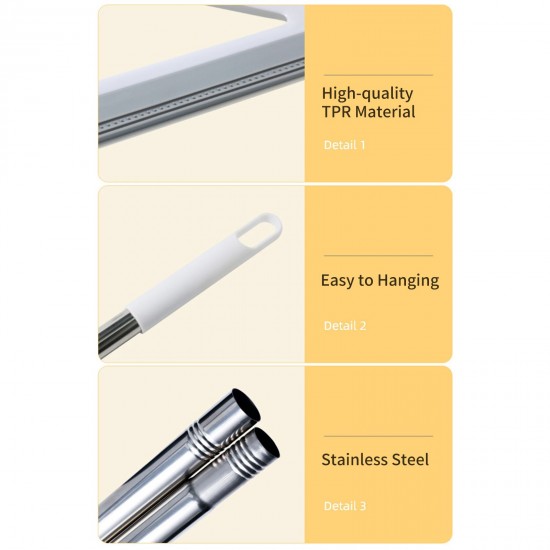 2 In 1 Broom Floor Squeegee Multi-Purpose Window Squeegee Long Handle Shower Squeegee Stainless Steel Glass Squeegee for Bathroom Window and Car Windshield Glass 2 In 1 Broom Floor Squeegee Multi-Purpose Window Squeegee Long Handle Shower Squeegee Stainless Steel Glass Squeegee for Bathroom Window and Car Windshield Glass