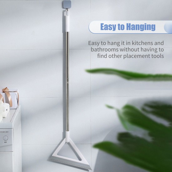 2 In 1 Broom Floor Squeegee Multi-Purpose Window Squeegee Long Handle Shower Squeegee Stainless Steel Glass Squeegee for Bathroom Window and Car Windshield Glass 2 In 1 Broom Floor Squeegee Multi-Purpose Window Squeegee Long Handle Shower Squeegee Stainless Steel Glass Squeegee for Bathroom Window and Car Windshield Glass