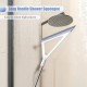 2 In 1 Broom Floor Squeegee Multi-Purpose Window Squeegee Long Handle Shower Squeegee Stainless Steel Glass Squeegee for Bathroom Window and Car Windshield Glass 2 In 1 Broom Floor Squeegee Multi-Purpose Window Squeegee Long Handle Shower Squeegee Stainless Steel Glass Squeegee for Bathroom Window and Car Windshield Glass