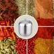 Stainless Steel Drum Shaped Cruet Seasoning Pot Sugar Coffee Can Container with Spoon Kitchen Tool Stainless Steel Drum Shaped Cruet Seasoning Pot Sugar Coffee Can Container with Spoon Kitchen Tool