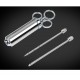 BLF-009 Marinade Meet BBQ Sauce Injector Needles Syringe 2-oz Flavoring Seasoning with 3 Marinade Flavor Needle 2 Cleaning Brushes for BBQ Smoker Grill Beast Turkey Best Cooking Gift BLF-009 Marinade Meet BBQ Sauce Injector Needles Syringe 2-oz Flavoring Seasoning with 3 Marinade Flavor Needle 2 Cleaning Brushes for BBQ Smoker Grill Beast Turkey Best Cooking Gift