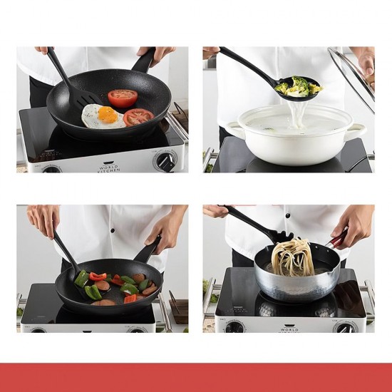 Kitchen Utensils Set 9Pcs All Over Silicone Non-stick Barreled Cooking Utensils Set Silica Gel Utensil Kitchenware Set Kitchen Utensils Set 9Pcs All Over Silicone Non-stick Barreled Cooking Utensils Set Silica Gel Utensil Kitchenware Set