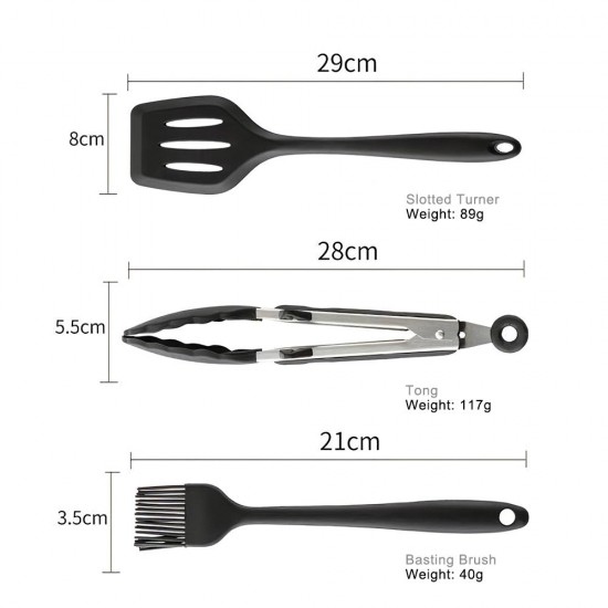 Kitchen Utensils Set 9Pcs All Over Silicone Non-stick Barreled Cooking Utensils Set Silica Gel Utensil Kitchenware Set Kitchen Utensils Set 9Pcs All Over Silicone Non-stick Barreled Cooking Utensils Set Silica Gel Utensil Kitchenware Set
