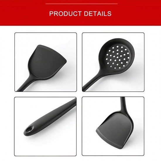 Kitchen Utensils Set 9Pcs All Over Silicone Non-stick Barreled Cooking Utensils Set Silica Gel Utensil Kitchenware Set Kitchen Utensils Set 9Pcs All Over Silicone Non-stick Barreled Cooking Utensils Set Silica Gel Utensil Kitchenware Set