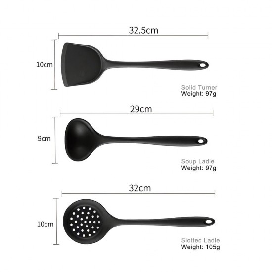Kitchen Utensils Set 9Pcs All Over Silicone Non-stick Barreled Cooking Utensils Set Silica Gel Utensil Kitchenware Set Kitchen Utensils Set 9Pcs All Over Silicone Non-stick Barreled Cooking Utensils Set Silica Gel Utensil Kitchenware Set