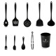 Kitchen Utensils Set 9Pcs All Over Silicone Non-stick Barreled Cooking Utensils Set Silica Gel Utensil Kitchenware Set Kitchen Utensils Set 9Pcs All Over Silicone Non-stick Barreled Cooking Utensils Set Silica Gel Utensil Kitchenware Set