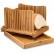Bamboo Bread Slicer with Cutting Board Foldable Adjustable Bread Slicer For Homemade Bread Loaf Cakes Bamboo Bread Slicer with Cutting Board Foldable Adjustable Bread Slicer For Homemade Bread Loaf Cakes