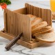 Bamboo Bread Slicer with Cutting Board Foldable Adjustable Bread Slicer For Homemade Bread Loaf Cakes Bamboo Bread Slicer with Cutting Board Foldable Adjustable Bread Slicer For Homemade Bread Loaf Cakes