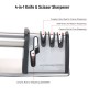 4-in-1 Knife & Scissor Sharpener Tungsten Steel/Emery/Ceramic 4-stage Coarse Medium Fine Blade Sharpener Professional for Home Outdoor Camping Traveling Sharpening Tool 4-in-1 Knife & Scissor Sharpener Tungsten Steel/Emery/Ceramic 4-stage Coarse Medium Fine Blade Sharpener Professional for Home Outdoor Camping Traveling Sharpening Tool