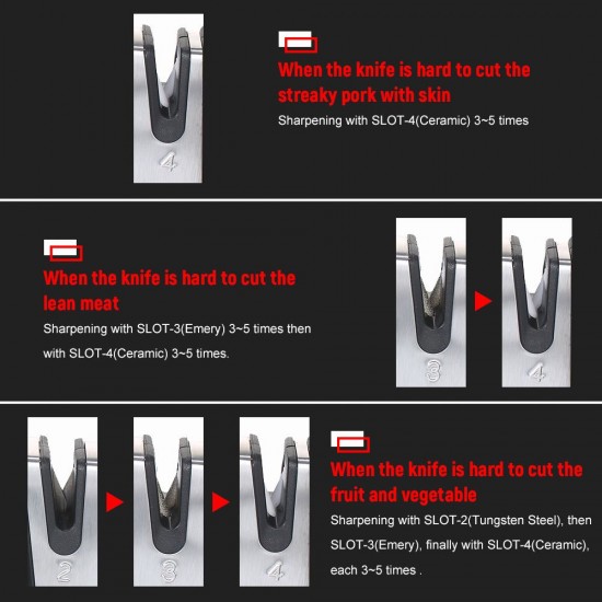 4-in-1 Knife & Scissor Sharpener Tungsten Steel/Emery/Ceramic 4-stage Coarse Medium Fine Blade Sharpener Professional for Home Outdoor Camping Traveling Sharpening Tool 4-in-1 Knife & Scissor Sharpener Tungsten Steel/Emery/Ceramic 4-stage Coarse Medium Fine Blade Sharpener Professional for Home Outdoor Camping Traveling Sharpening Tool